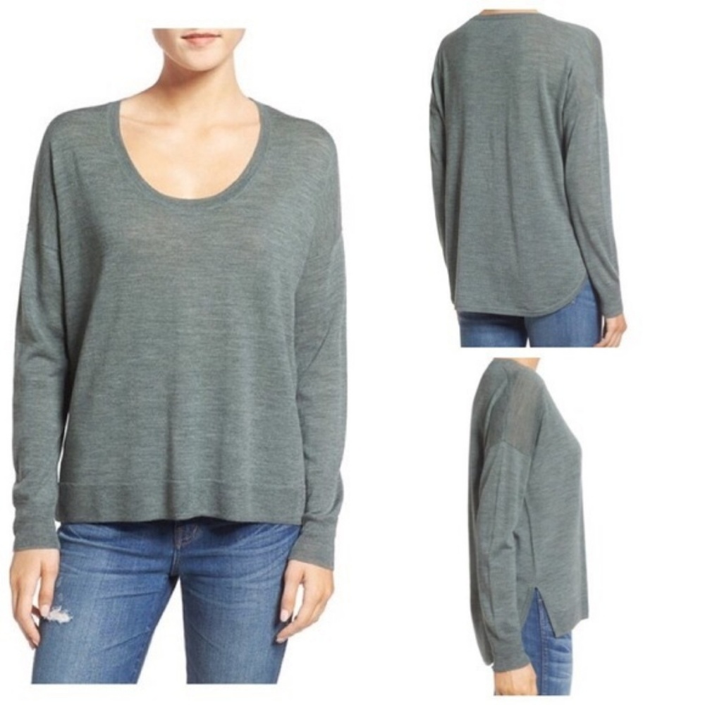 Madewell  Sweater Pullover‎ Side Slits Knit Sz XXS